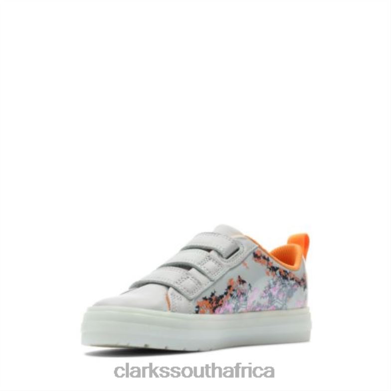 Grey Interest Clarks Nova Scale Inf G Fit 840404696 Unisex Clarks Grey Interest