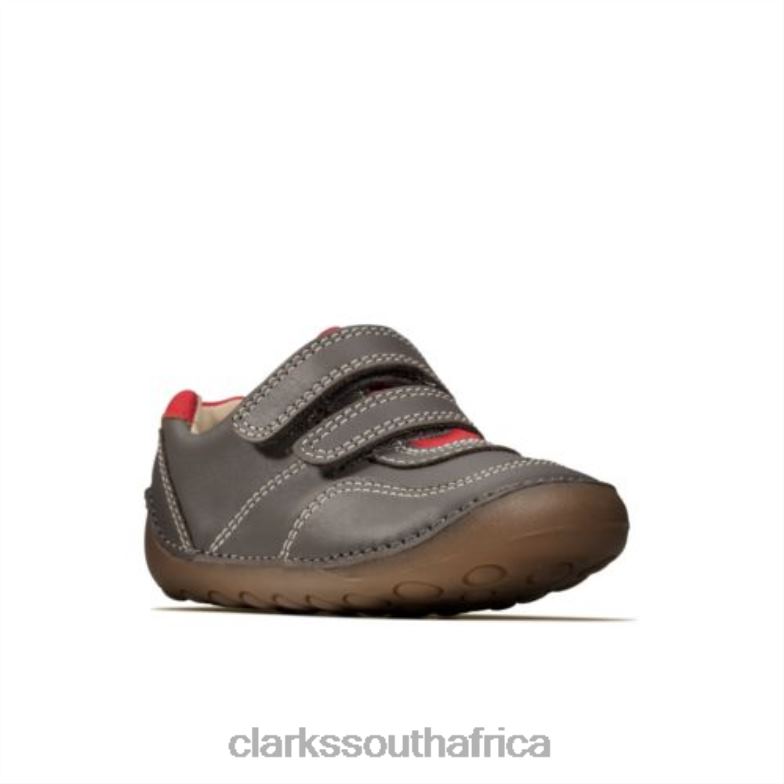 Grey Leather Clarks Ti Ny Dusk Fst G Fit 840404960 Unisex Clarks Grey Leather