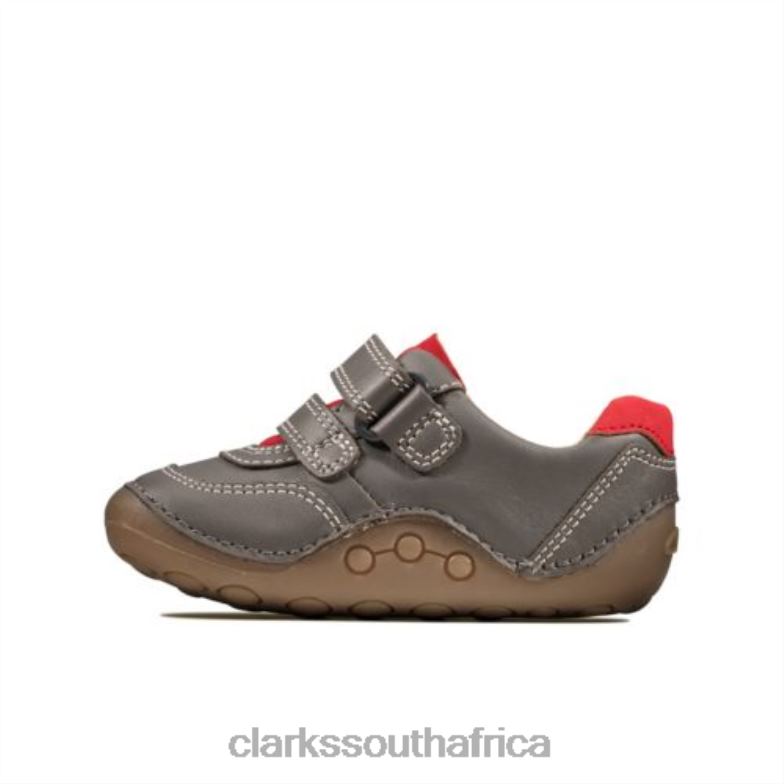 Grey Leather Clarks Ti Ny Dusk Fst G Fit 840404960 Unisex Clarks Grey Leather