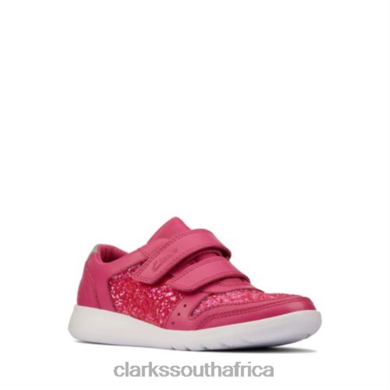 Lipstickpink Leather Clarks Scape Spirit Jnr F Fit 840404688 Unisex Clarks Lipstickpink Leather
