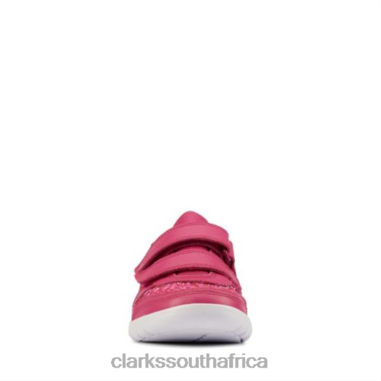 Lipstickpink Leather Clarks Scape Spirit Jnr F Fit 840404688 Unisex Clarks Lipstickpink Leather