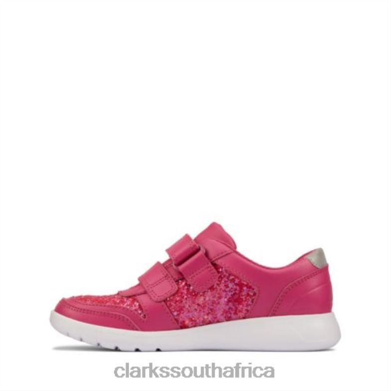 Lipstickpink Leather Clarks Scape Spirit Jnr F Fit 840404688 Unisex Clarks Lipstickpink Leather