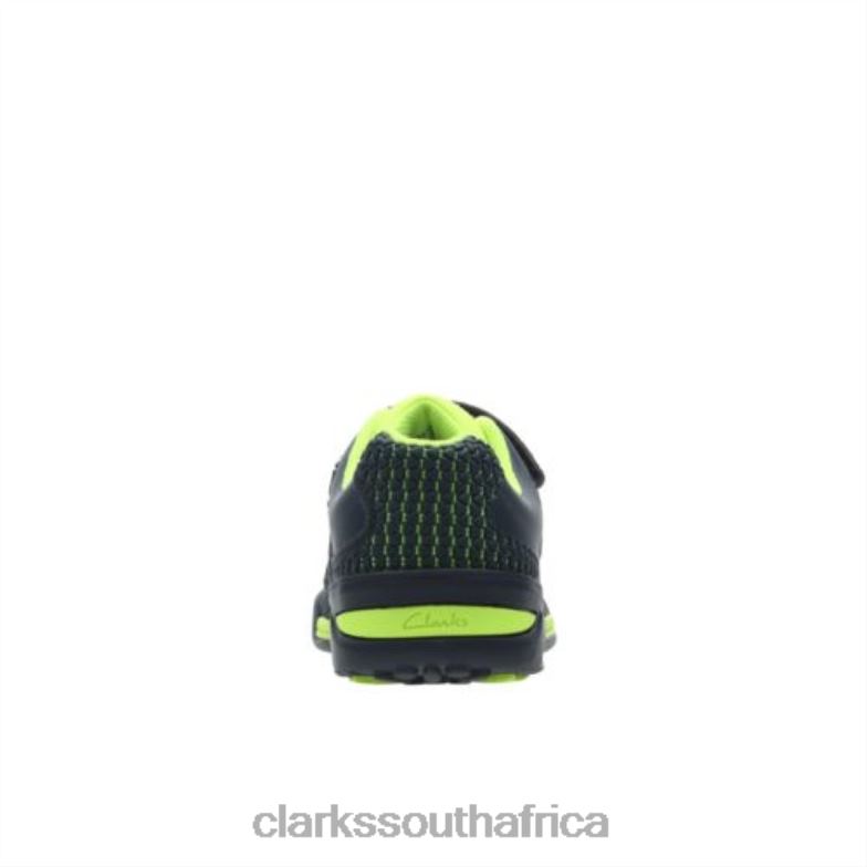 Navy Combination Award Blaze Jnr F Fit Clarks 840405012 Unisex Clarks Navy Combination