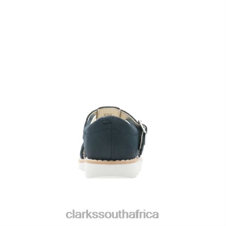 Navy Leather Clarks Crown Stem Inf G Fit 840404867 Unisex Clarks Navy Leather