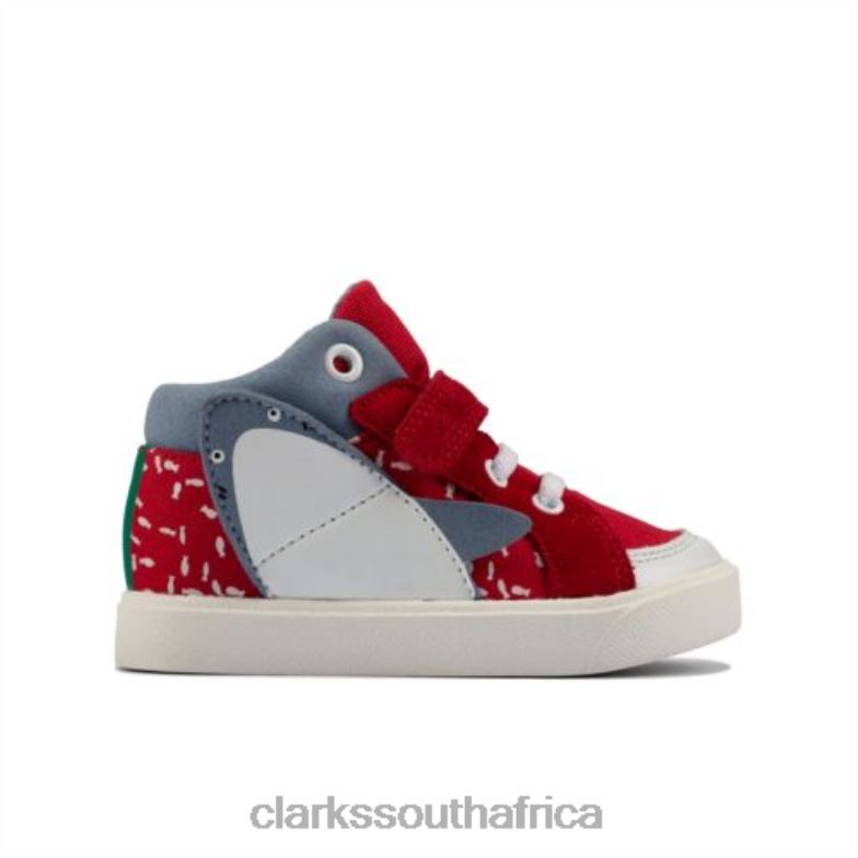 Red Canvas City Pop Fst G Fit Clarks 840404796 Unisex Clarks Red Canvas