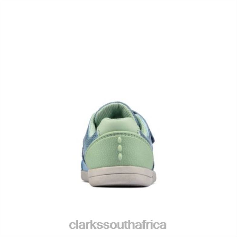 Rex Quest Fst G Fit Clarks Mid Blue Leather 840404703 Unisex Clarks Mid Blue Leather