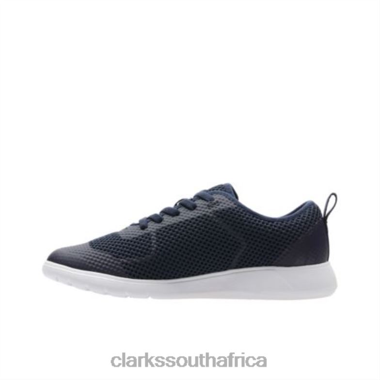 Scape Soar Jnr G Fit Navy Synthetic Clarks 840404974 Unisex Clarks Navy Synthetic