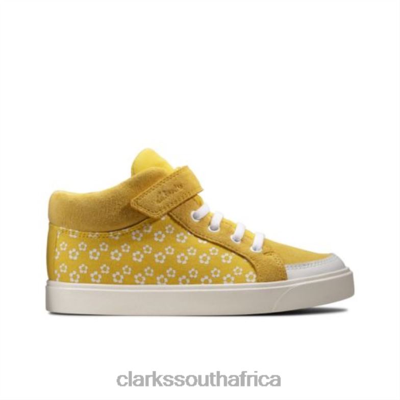 Yel Low Combi Clarks City Hop Inf F Fit 840404579 Unisex Clarks Yellow Combi