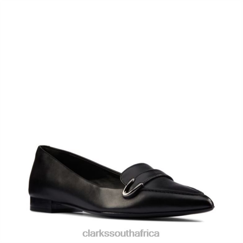 Black Leather Clarks Laina 15 Buckle Black Leather 840406472 Unisex Clarks Black Leather