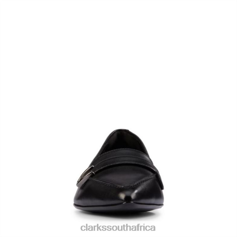 Black Leather Clarks Laina 15 Buckle Black Leather 840406472 Unisex Clarks Black Leather