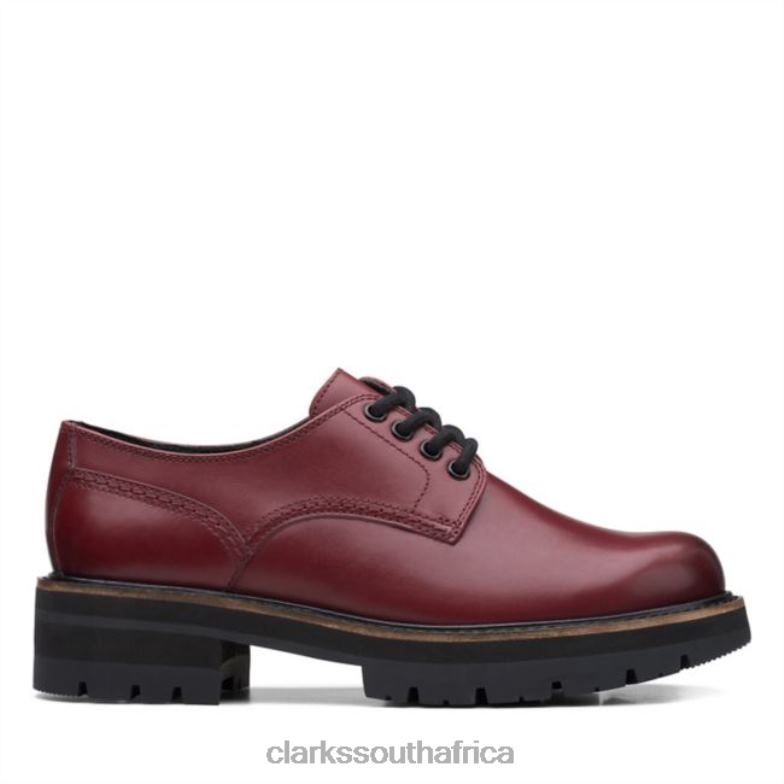 Clarks Chestnut Leather Orianna Derby Chestnut Leather 840405017 Unisex Clarks Chestnut Leather