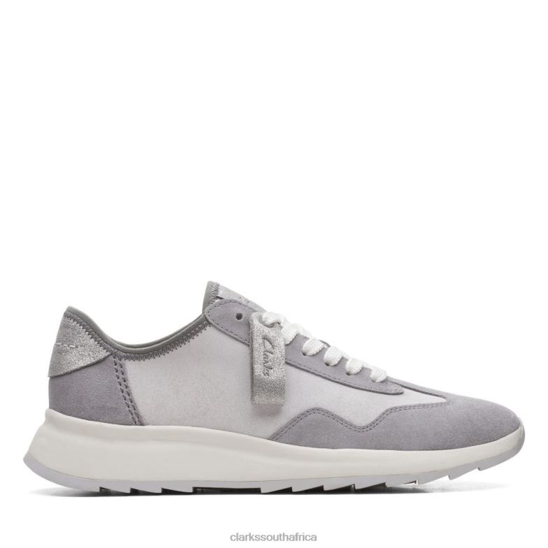 Clarks Dash Lite Lo Grey Combination Grey Combination 840405194 Unisex Clarks Grey Combination