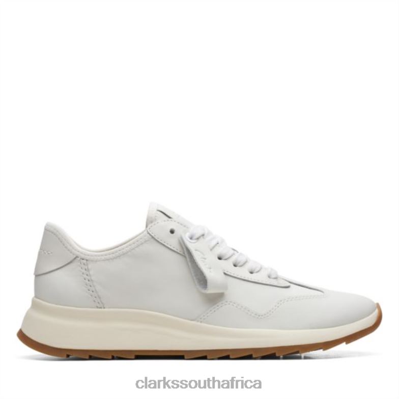 Clarks Dash Lite Lo Off White Leather Off White Leather 840405106 Unisex Clarks Off White Leather