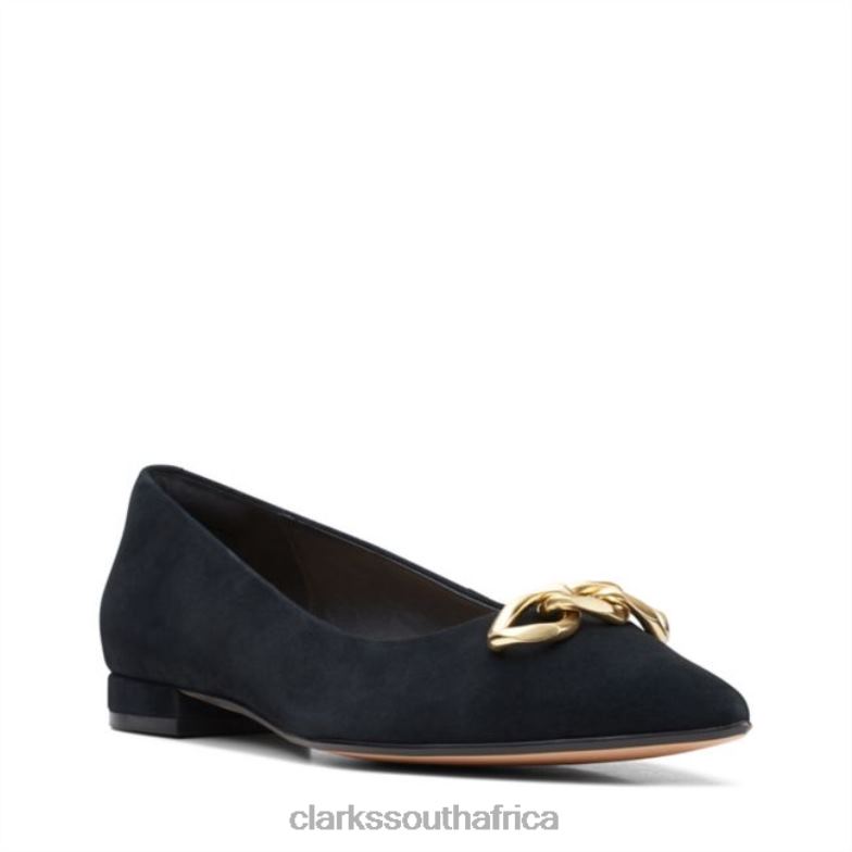 Laina 15 Trim Black Suede Clarks 840406143 Unisex Clarks Black Suede