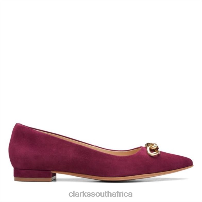 Merlot Suede Clarks Laina 15 Trim Merlot Suede 840406144 Unisex Clarks Merlot Suede