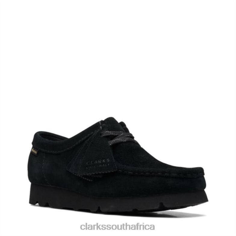 Clarks Wallabee Gtx Black Suede Black Suede 840406154 Unisex Clarks Black Suede