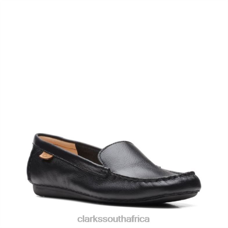 Black Leather Clarks Freckle Walk Black Leather 840405163 Unisex Clarks Black Leather