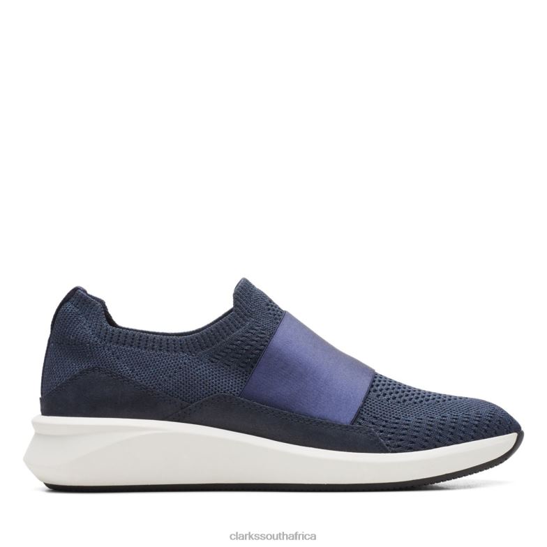 Navy Combination Clarks Un Rio Knit Navy Combination 840405128 Unisex Clarks Navy Combination