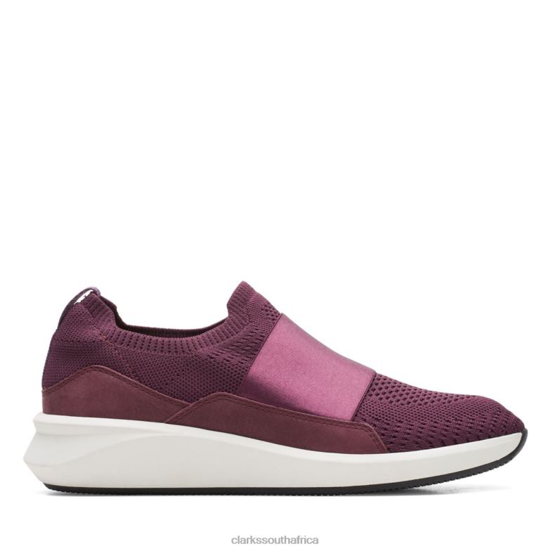 Un Rio Knit Merlot Combi Merlot Combi Clarks 840406078 Unisex Clarks Merlot Combi