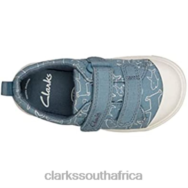 Clarks City Bright Boys Infant Canvas Shoes 840401515 Kids Clarks