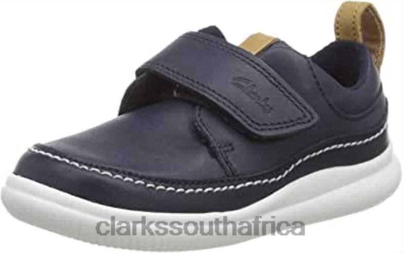 Blue Navy Leather Navy Leather Clarks Boy's Scape Street Y Brogues 840401011 Kids Clarks Blue Navy Leather Navy Leather