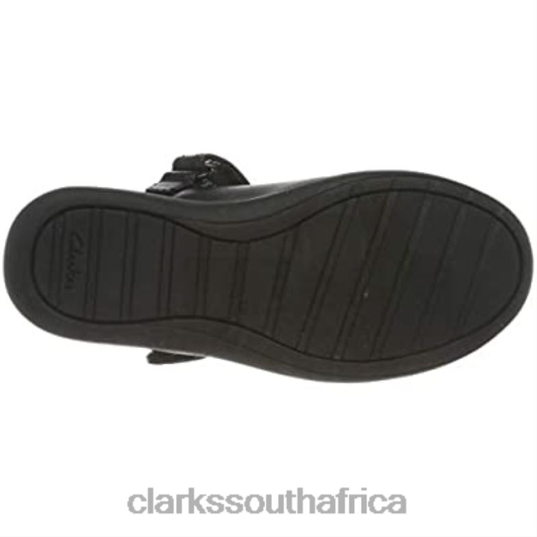 Boy's Girls Etch Spark T Ballet Flats Clarks Black 84040173 Kids Clarks