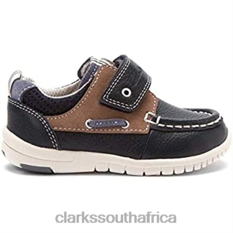 Boys Deck Flex Navy Clarks 84040396 Kids Clarks