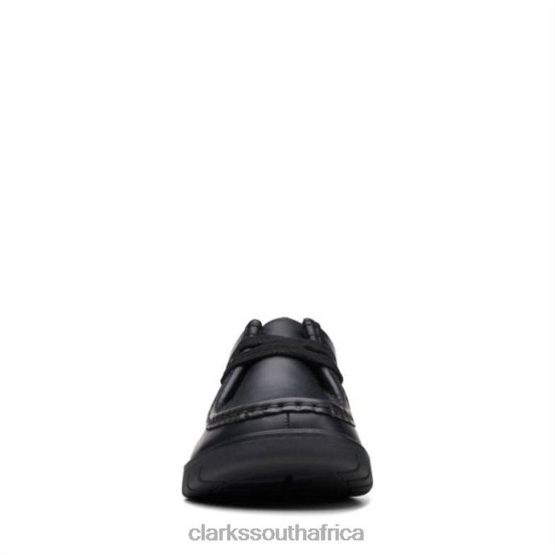 Black Leather Clarks Branch Low Youth Black Leather 840405944 Kids Clarks Black Leather