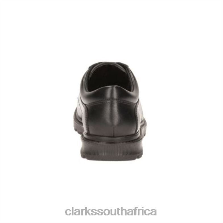 Black Leather Clarks Mayes Walk Bl G Fit 840404883 Kids Clarks Black Leather