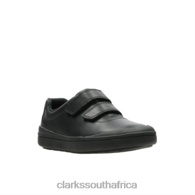 Black Leather Clarks Rock Play Inf G Fit 840404888 Kids Clarks Black Leather