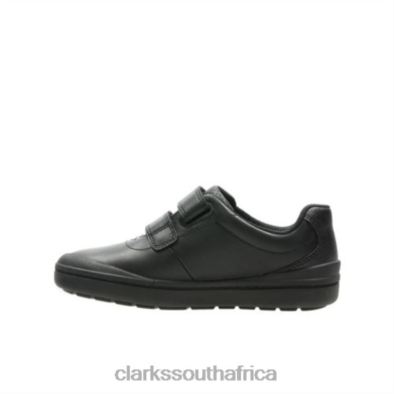 Black Leather Clarks Rock Play Inf G Fit 840404888 Kids Clarks Black Leather