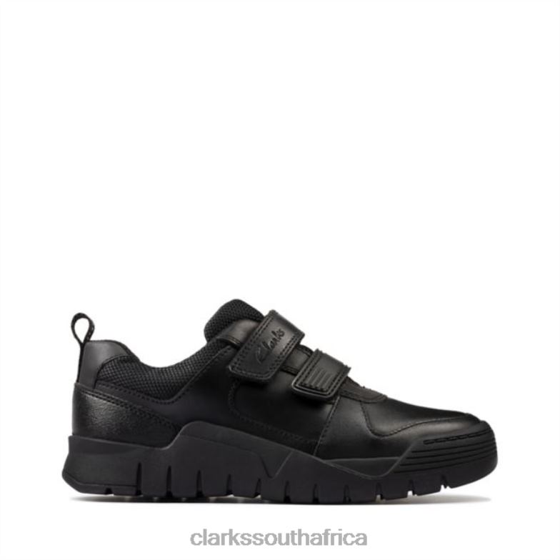 Black Leather Clarks Scooter Speed Kid Black Leather 840405848 Kids Clarks Black Leather