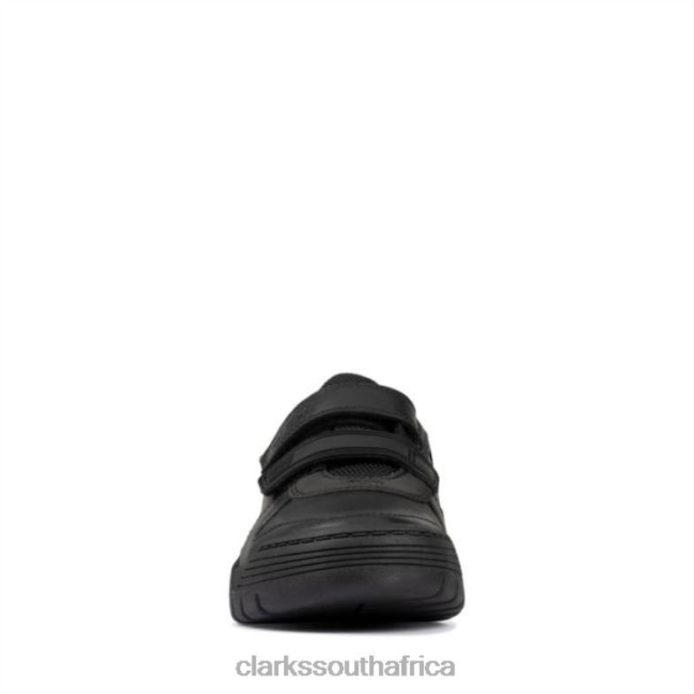 Black Leather Clarks Scooter Speed Kid Black Leather 840405848 Kids Clarks Black Leather