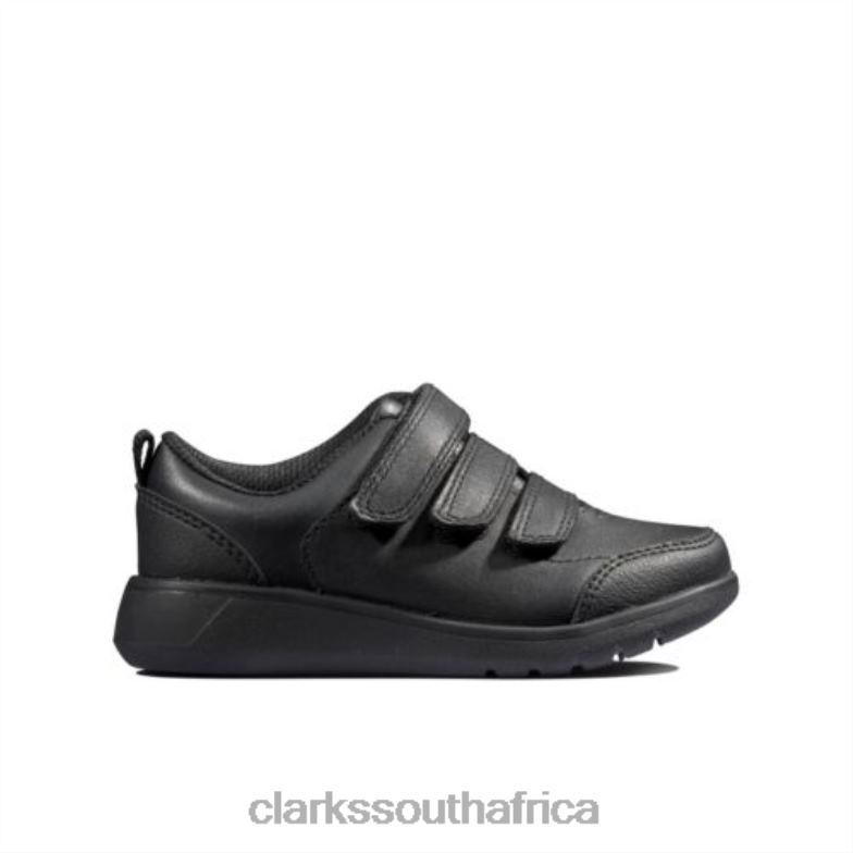 Clarks Scape Sky Inf G Fit Black Leather 840404906 Kids Clarks Black Leather