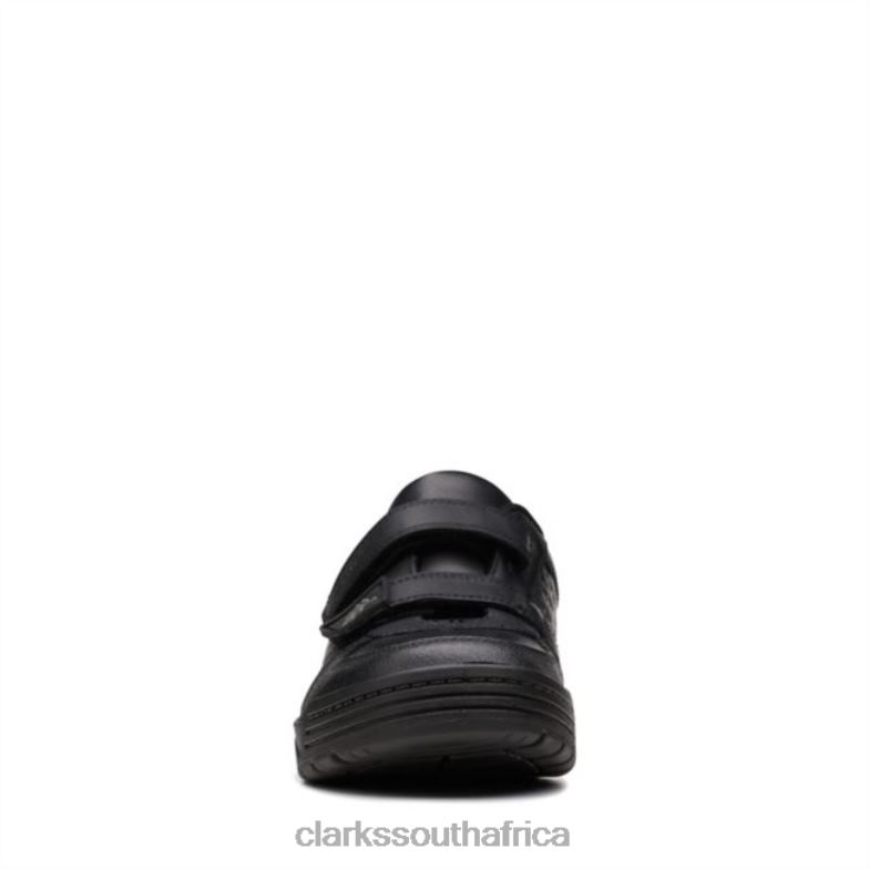 Palmer Steggy Older Black Leather Clarks Black Leather 840405949 Kids Clarks Black Leather