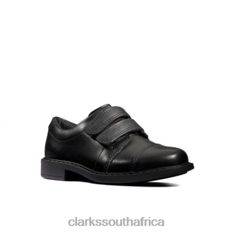 Scala Skye Inf F Fit Clarks Black Leather 840404887 Kids Clarks Black Leather