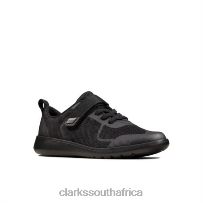 Scape Bright Inf F Fit Black Interest Clarks 840404902 Kids Clarks Black Interest