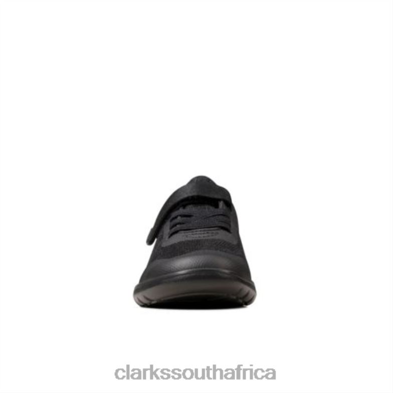 Scape Bright Inf F Fit Black Interest Clarks 840404902 Kids Clarks Black Interest