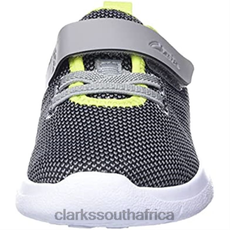 Boy's Ath Weave T Sneaker Clarks Grey Combi 840402365 Kids Clarks Grey Combi