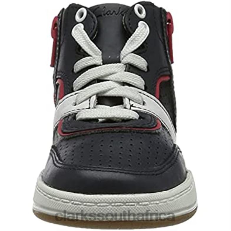 Boy's Fawn Peak T Sneaker Clarks Navig Leather 84040831 Kids Clarks Navig Leather