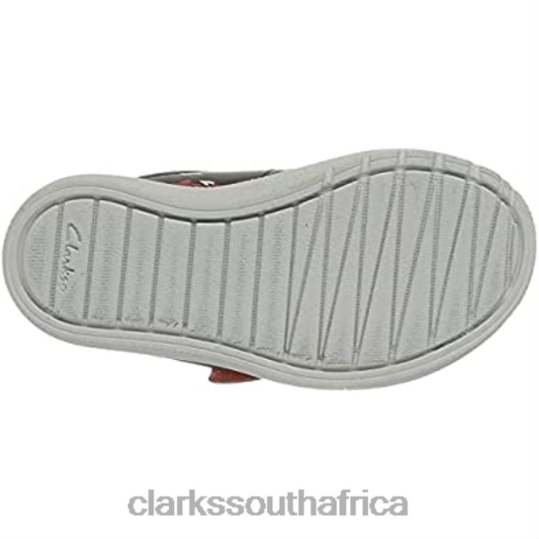 Khaki Combi Clarks Boy's Nova Early T Sneaker 84040232 Kids Clarks Khaki Combi