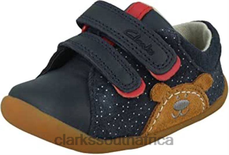 Navy Suede Clarks Baby Boys Roamer Bear T Sneaker Child 840401512 Kids Clarks Navy Suede