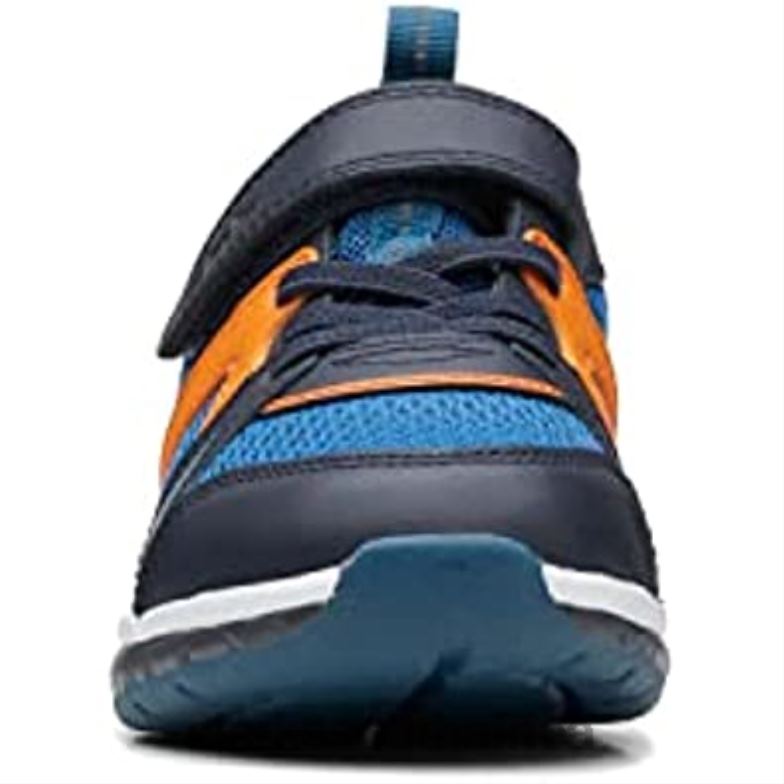 Clarks Spark Flash Ko Blue Combination Of Materials Boys Trainers Child 84040480 Kids Clarks