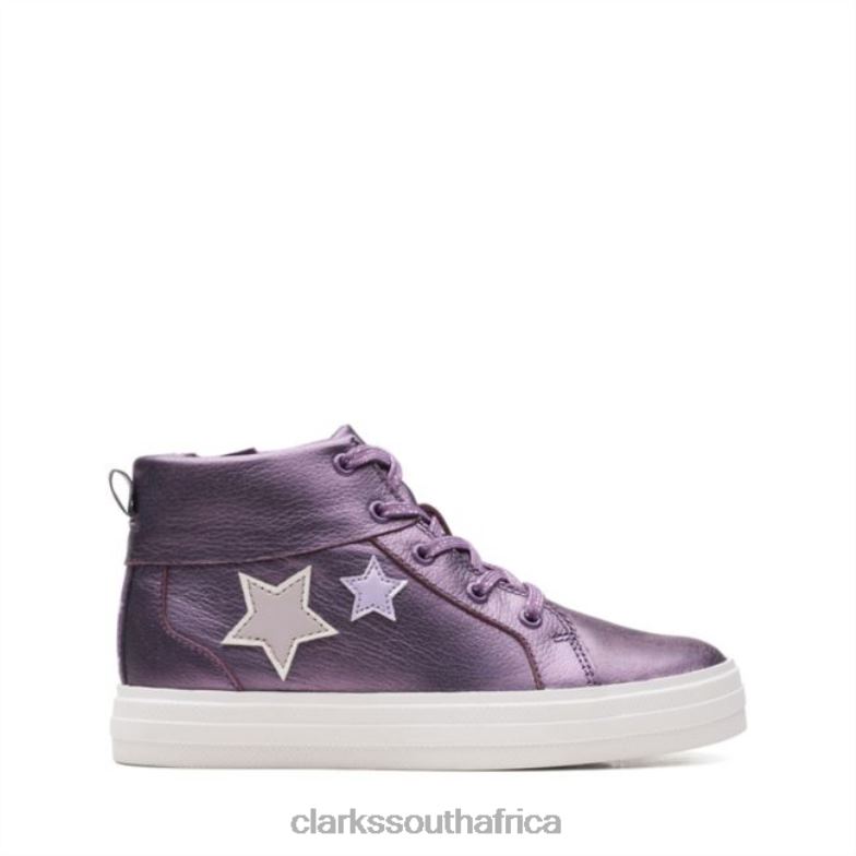 Berry Leather Clarks Nova City Kid Berry Leather 840405736 Kids Clarks Berry Leather