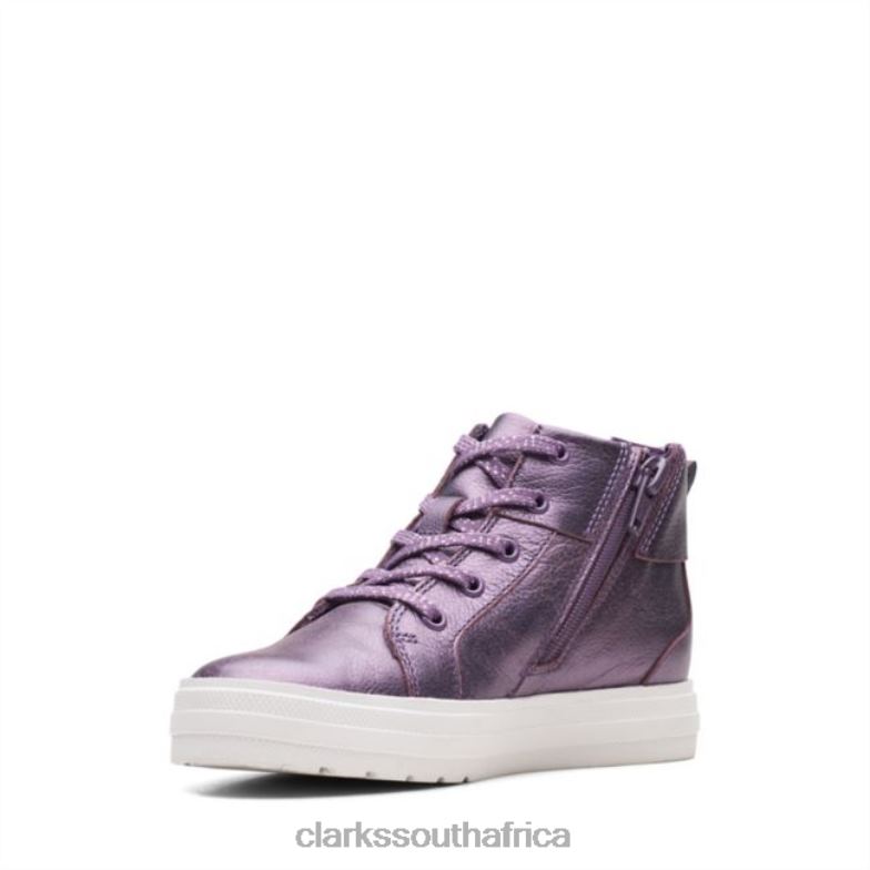 Berry Leather Clarks Nova City Kid Berry Leather 840405736 Kids Clarks Berry Leather