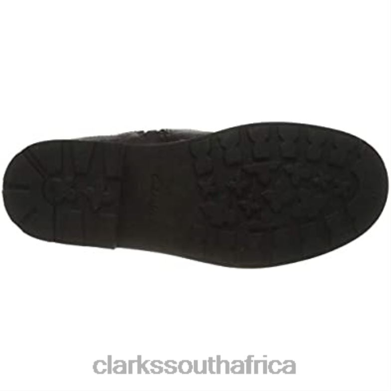 Black Leather Girl's Astrolhi Gtx K Chelsea Boot Clarks 840401084 Kids Clarks Black Leather