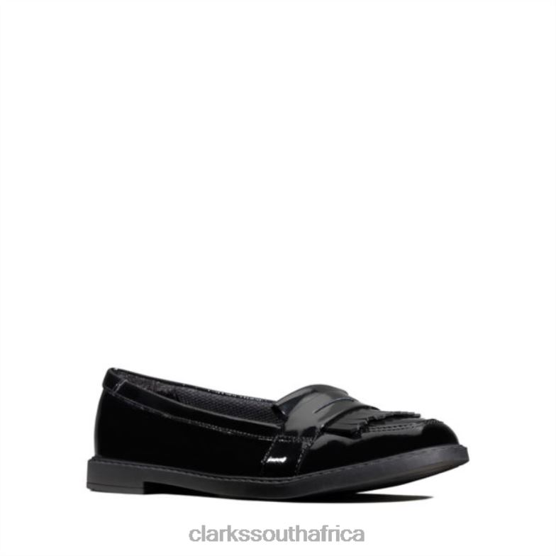 Black Patent Clarks Scala Bright Youth Black Patent 840405832 Kids Clarks Black Patent