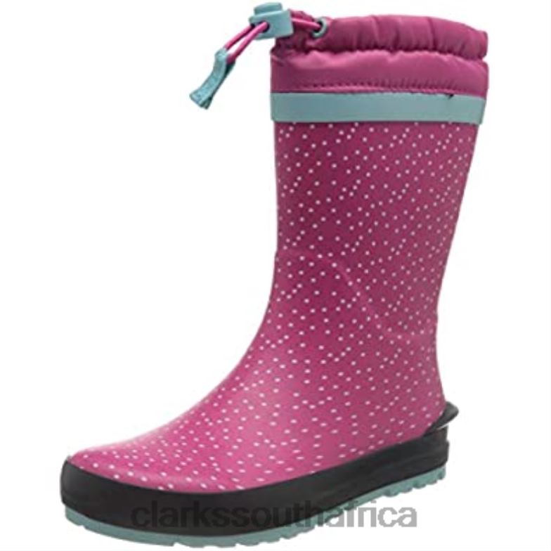 Clarks Girl's Mudder Dash T Raboot Pink 840401866 Kids Clarks Pink