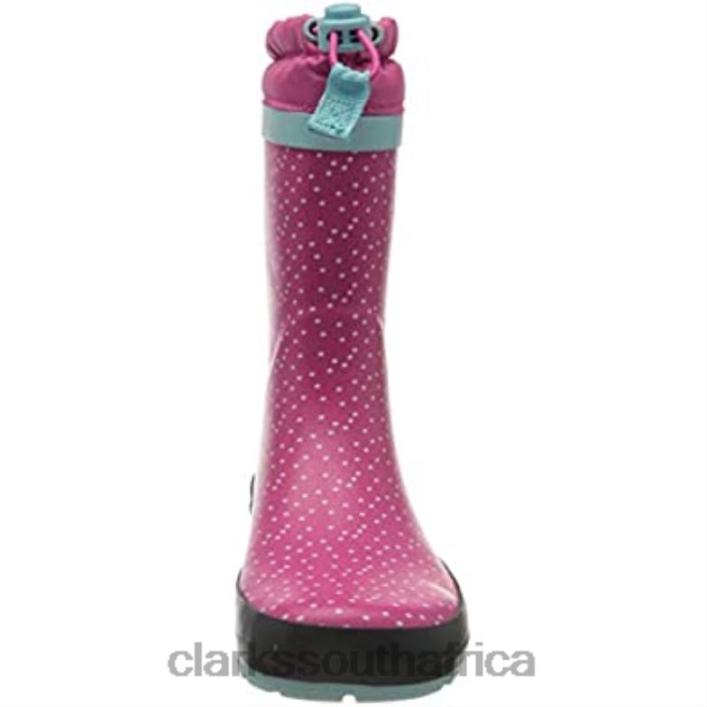 Clarks Girl's Mudder Dash T Raboot Pink 840401866 Kids Clarks Pink