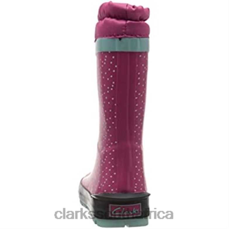 Clarks Girl's Mudder Dash T Raboot Pink 840401866 Kids Clarks Pink